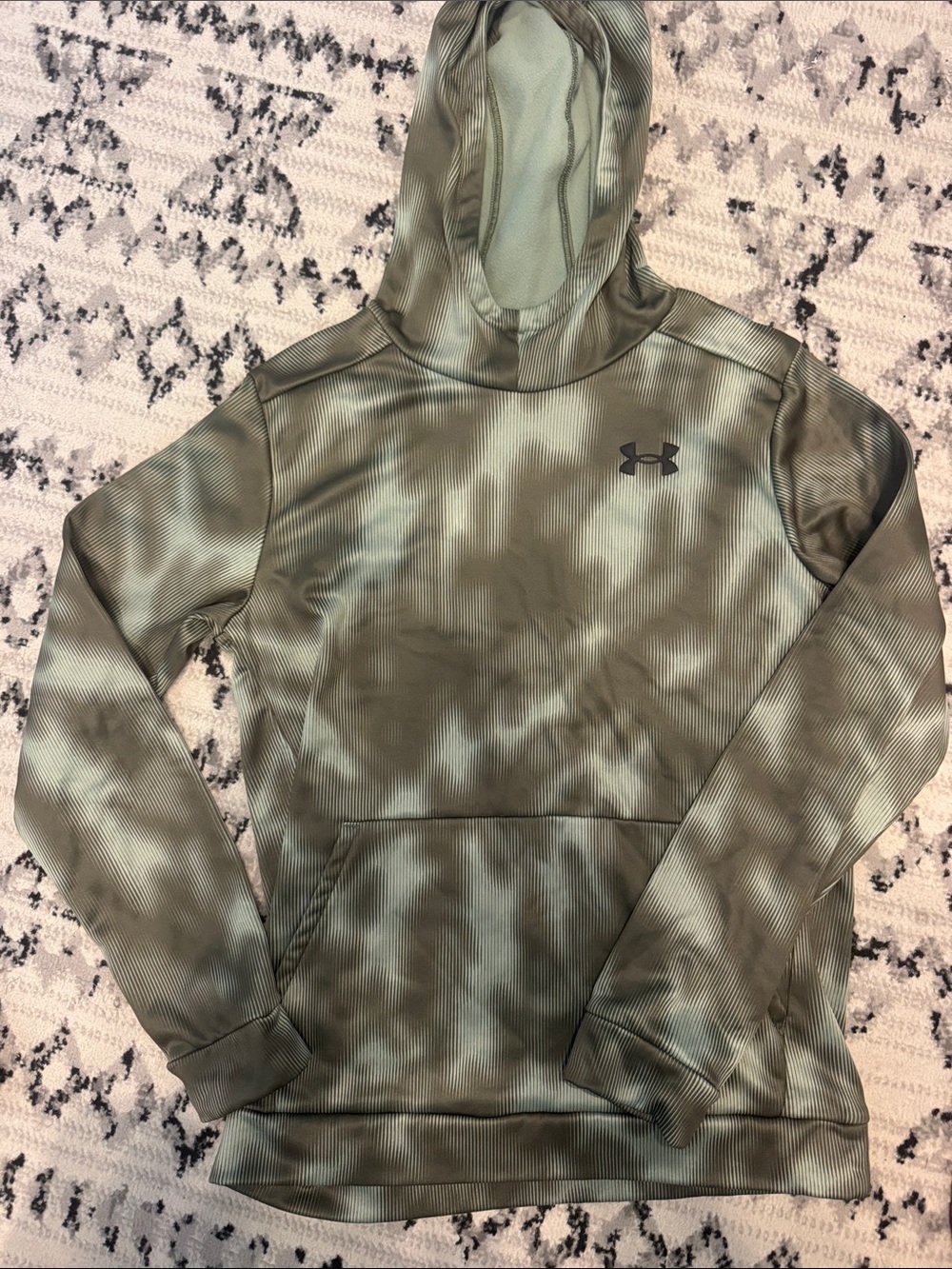 Under Armour Youth XL - Olive Green Camo Pullover Hoodie